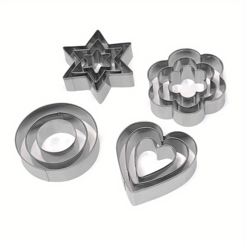 Geometric Cookie Cutters Stainless Steel Pastry Cutters - Temu