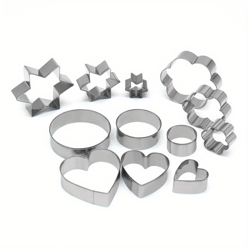 Geometric Cookie Cutters Stainless Steel Pastry Cutters - Temu