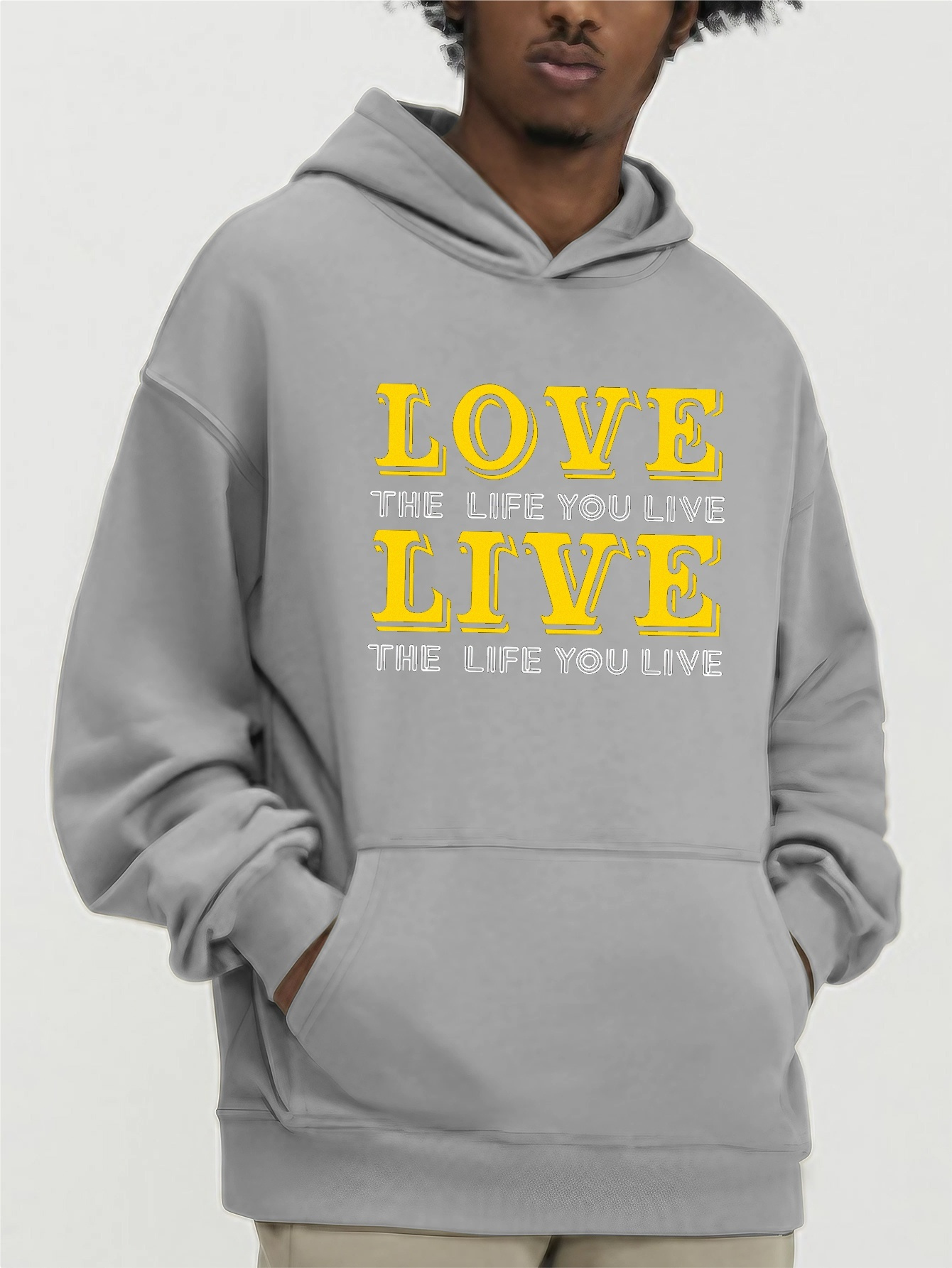 Unisex live kangaroo pocket hooded online sweatshirt