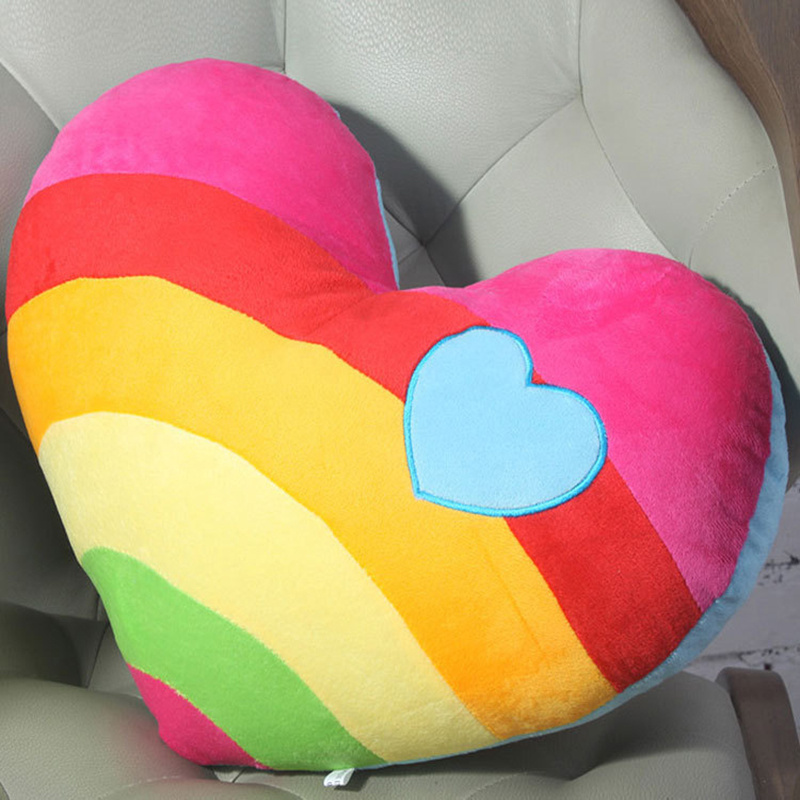 Heart Shaped Throw Pillow Cushion Long Plush Cushion - Temu