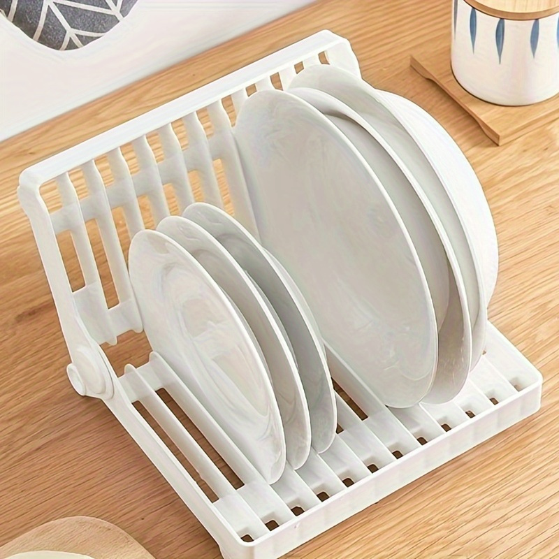 Organizer Bowl Plate Kitchen accessories dish Organizer Holder Foldable  Rack