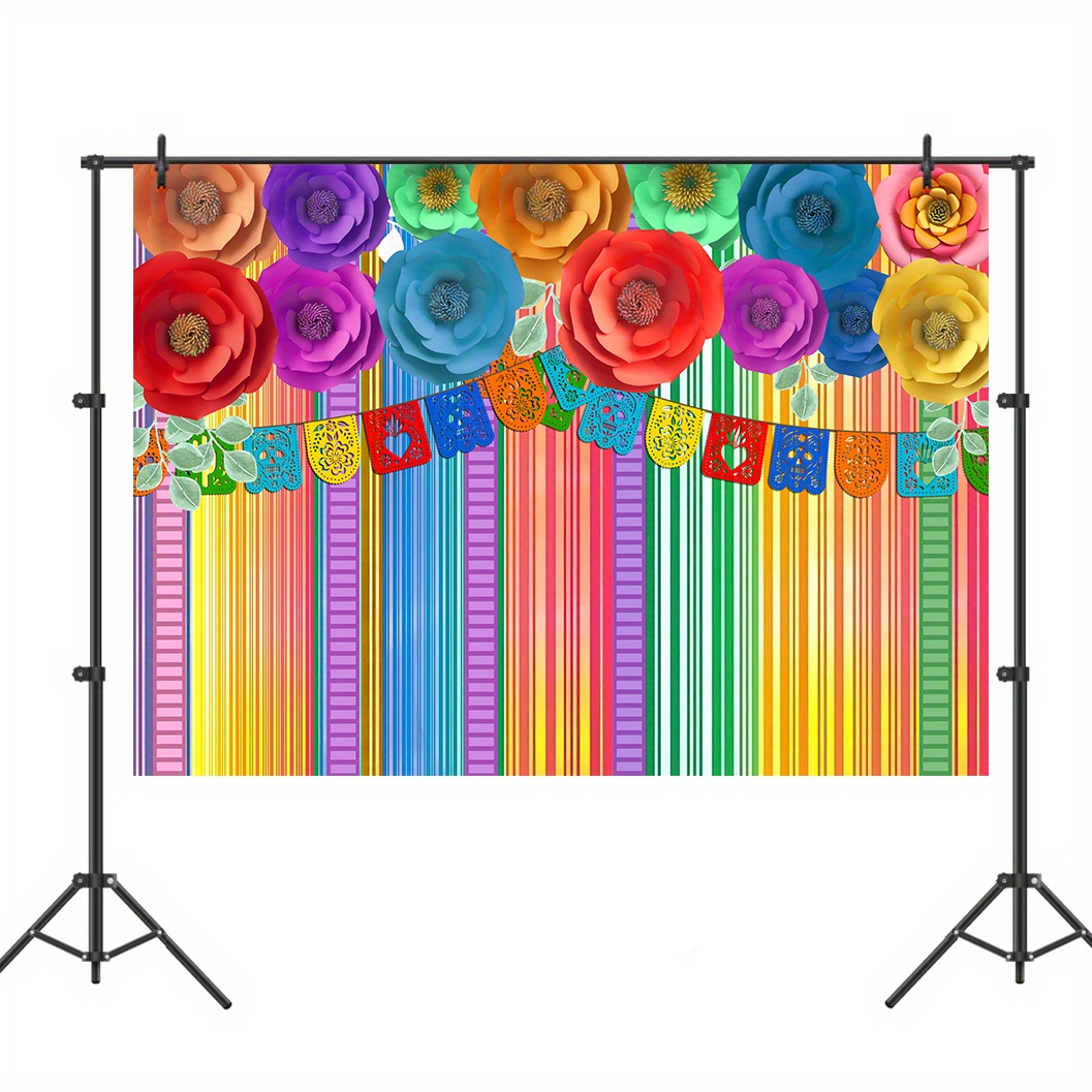 Fiesta Theme Photography Backdrop & Studio Props Kit, Cinco De Mayo Party  Decorations, Mexican Photo Booth Background for Pictures, Summer Pool