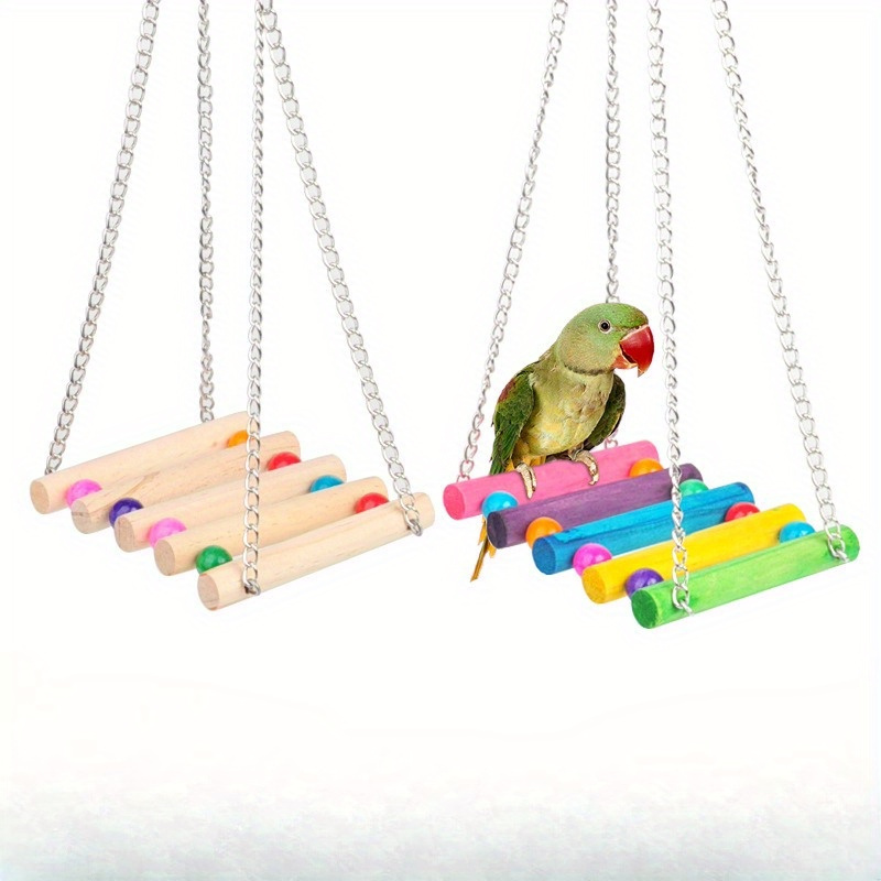 Colorful Rope Bird Stand Perch Parrot Gnawing Toy Parrot - Temu