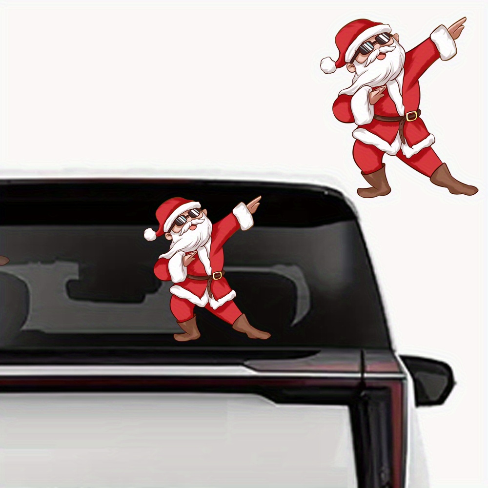 1/2 Stück Weihnachtsauto Heckscheibenaufkleber Santa Claus - Temu Germany