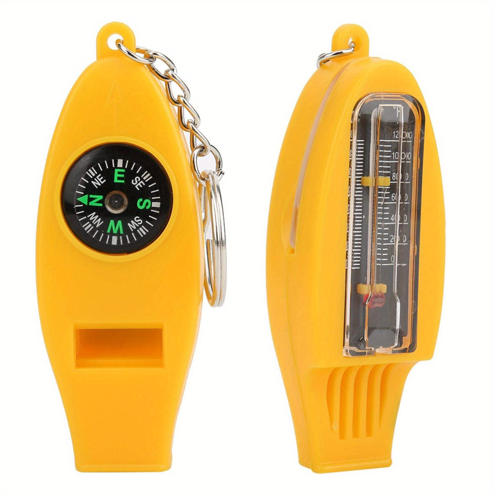 Multi-functional Emergency Survival Whistle With Compass, Thermometer, And  Magnifier - Ideal For Hiking, Camping And Fishing - Temu