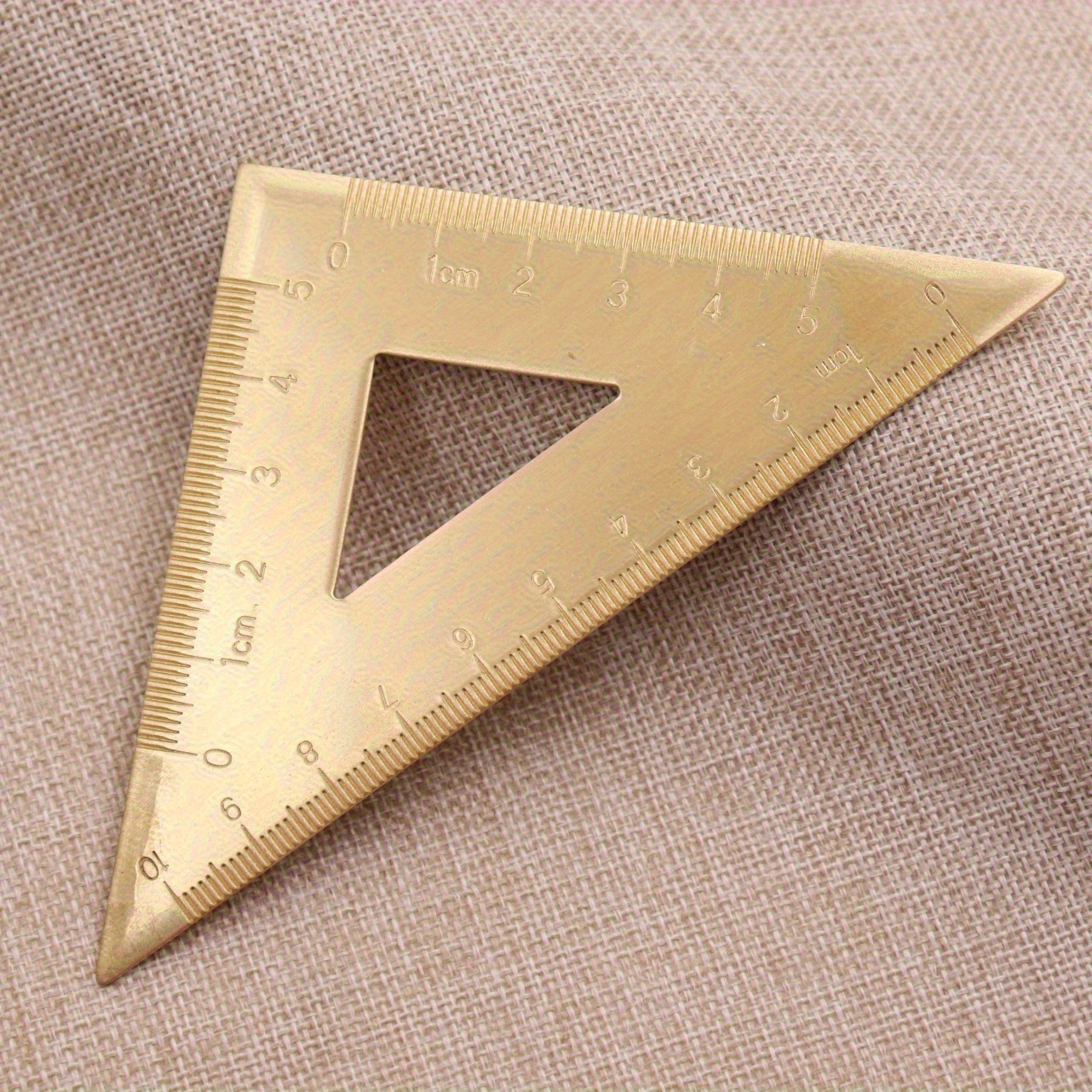 Tianse Brass Ruler Double Scale Straight Ruler Metal - Temu