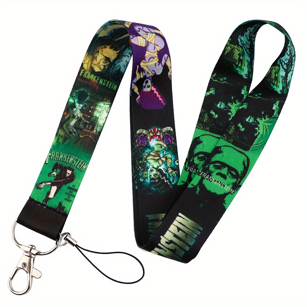 GTOTd Horror Movies Lanyard with ID Badge Holder(2 Pack) for Keys String Wallet.Horror Movies Holder Merch Gifts Party Supplies for Teens Girls