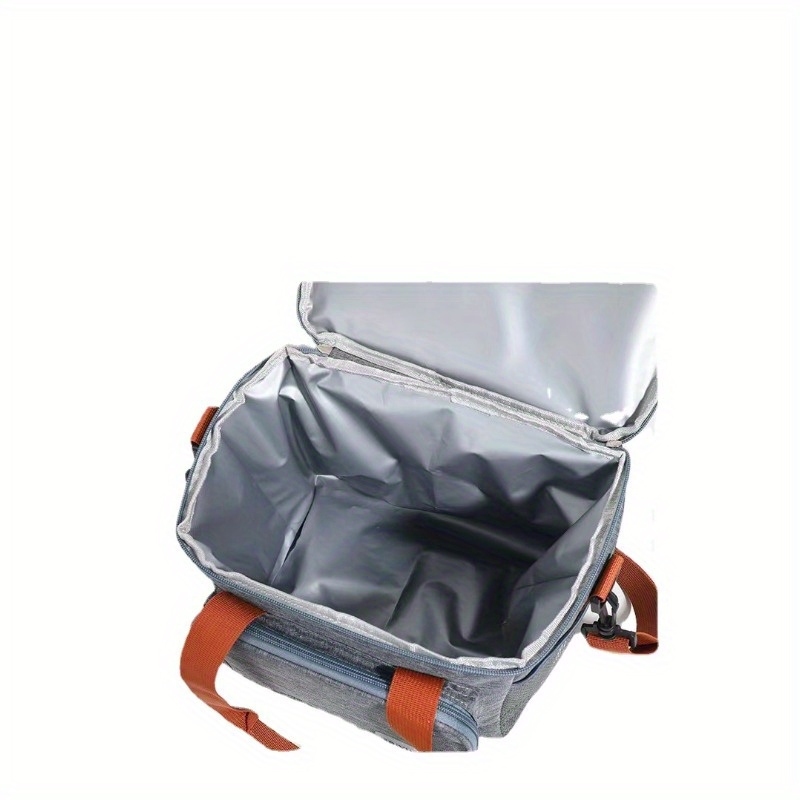 Double-layer Lunch Bag, Crossbody Large Capacity Insulated Bag, Ice Pack  Outdoor Picnic Bag, Waterproof Bag, Lunch Box Bag, Insulated Lunch  Container Camping Picnic Bag For Teenagers And Workers At School,  Classroom, Canteen