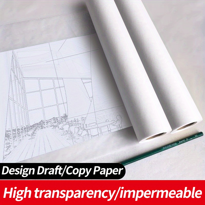 Tracing Paper Roll Tracing High Transparency Pattern Paper For Sewing  Dressmaking Sketch Drafting Tracing Paper Roll White High Transparency  Pattern (