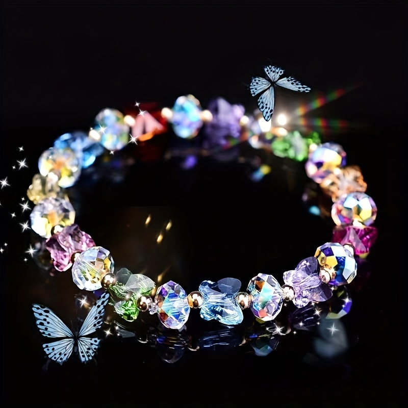 1pc Fashionable Colorful Big Bead Resin Chain Bracelet For Women