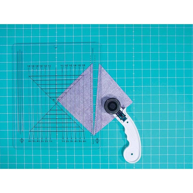 

1pc Acrylic Sewing Quilting Ruler #hm-732 Perfect Half-square And Quarter-square Triangles Ruler For Domestic Sewing Machine Quilting Tools Sewing Accessories