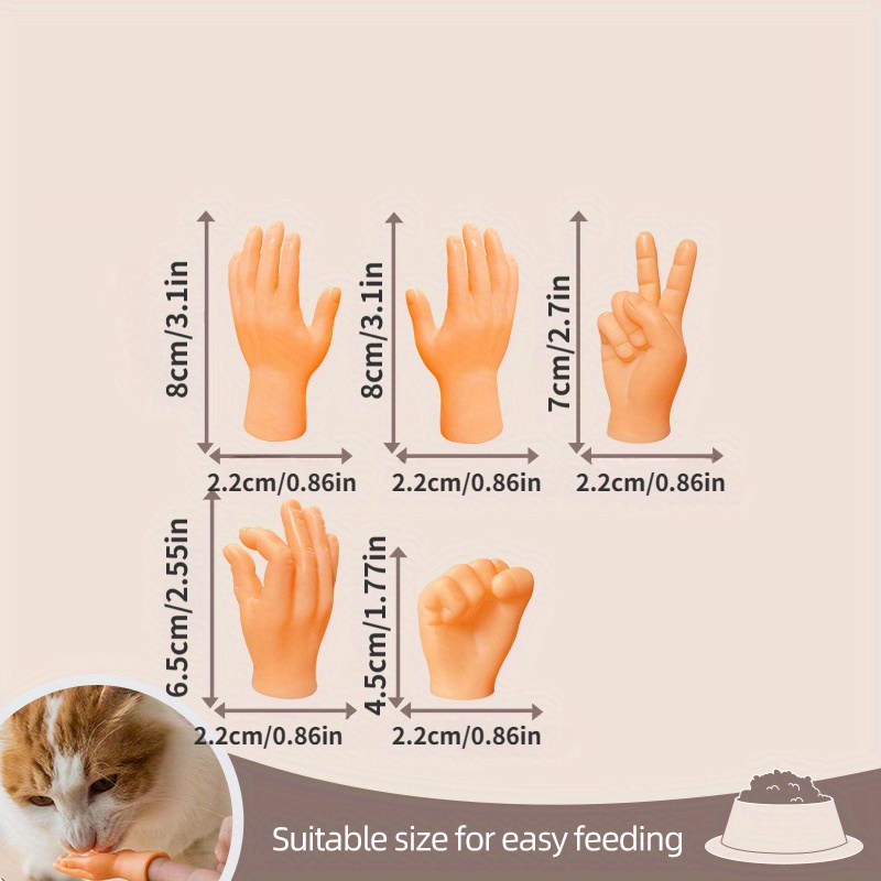 Plastic Mini Hand Design Cat Massage Toy Interactive Cat - Temu