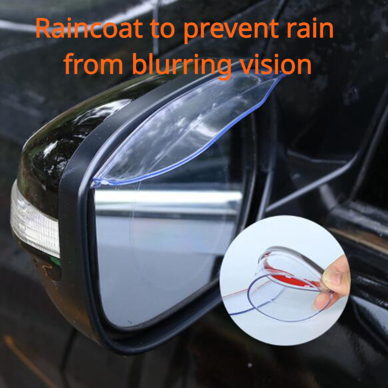 Acheter Fonken 2 pièces universel rétroviseur de voiture pluie sourcil pare- pluie visière en Fiber de carbone pare-neige pare-soleil couverture de pluie  accessoires de miroir de voiture