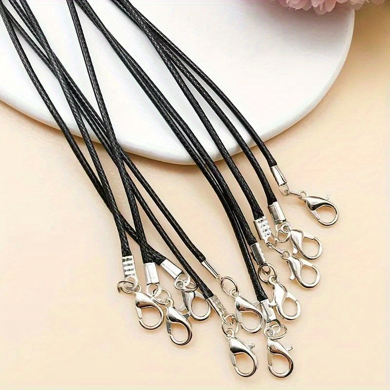 Colorful Necklace Rope Ribbon Leather Pendant Rope With - Temu