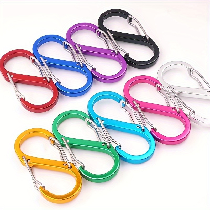 10 20 30pcs Durable Aluminum Carabiner For Outdoor Adventures 1 7 Inch  Spring Snap Hook Keyring Buckle - Sports & Outdoors - Temu