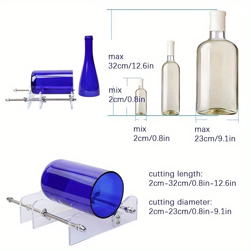 Glass Bottle Cutter, Glass Cutting Kit with Glass Cutter and
