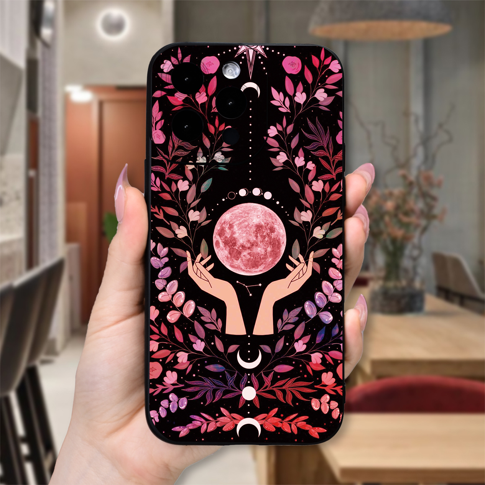 

Creative Sun And Moon Print Mobile Phone Case Suitable For Iphone 15 14 13 12 11 Xs Xr X 7 8 Plus Pro Max Mini