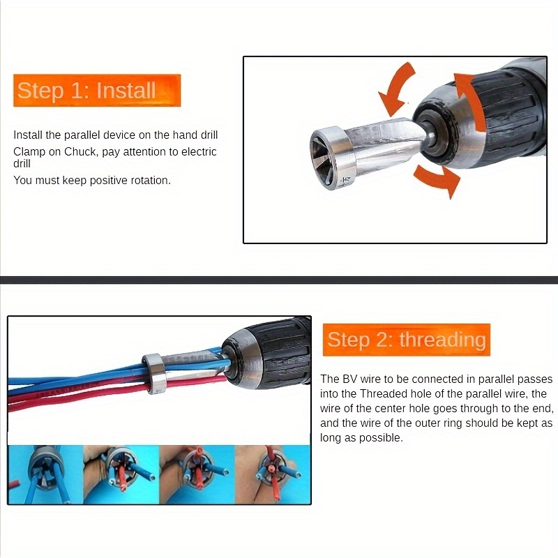 4.0mm2 Wire Twisting Tool Quickly Strip Twist Wires For - Temu