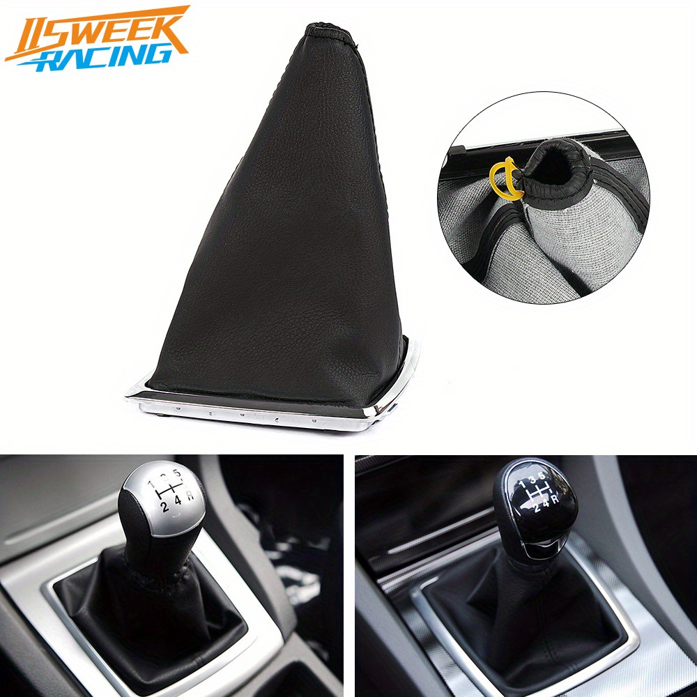 

Pu Leather Shifter Lever Boot Cover Frame Car Gear Stick Gaiter Boot Dust Cover For Ford Focus 2005-2012