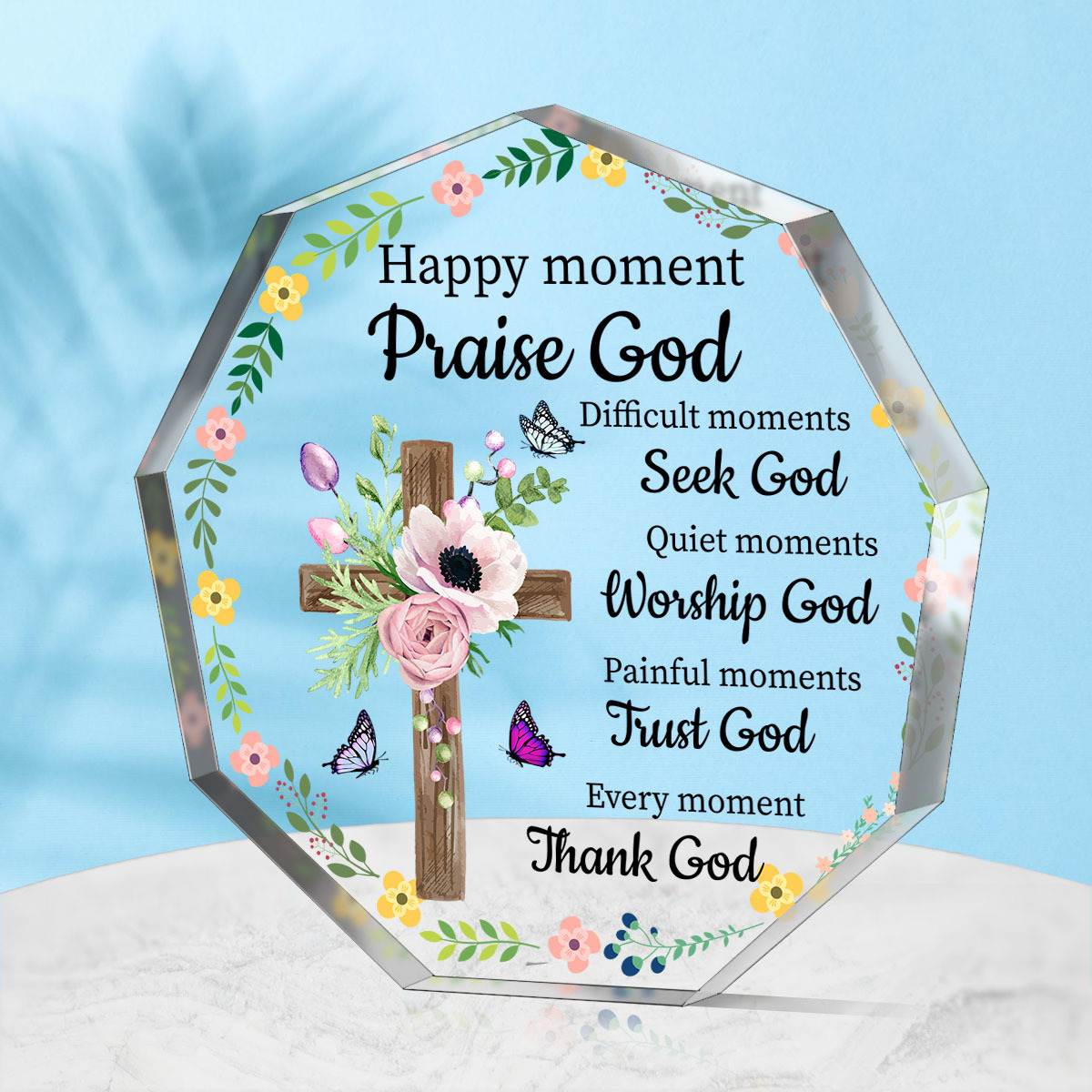 1pc, Christian Gifts Religious Gifts Scripture Gifts For Women,  Inspirational Gifts With Bible Verse And Prayers Religious Gifts For Mom  Sister Friend