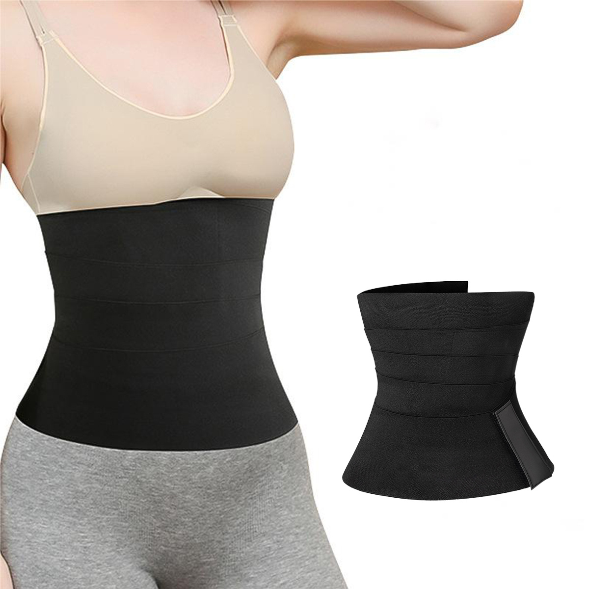 Plus Size Long Waist Training Belt Tummy Control Wrap - Temu