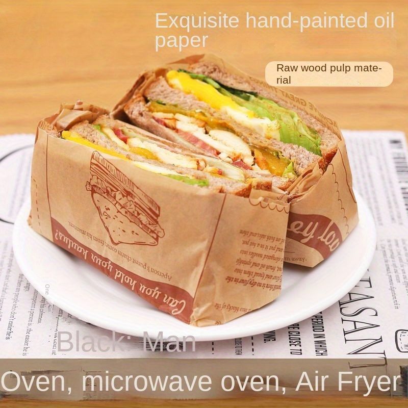 100 Thick Food Greaseproof Paper Greaseproof Paper For Baking Hamburger  Chicken Rolls Kitchen Frying Paper - AliExpress