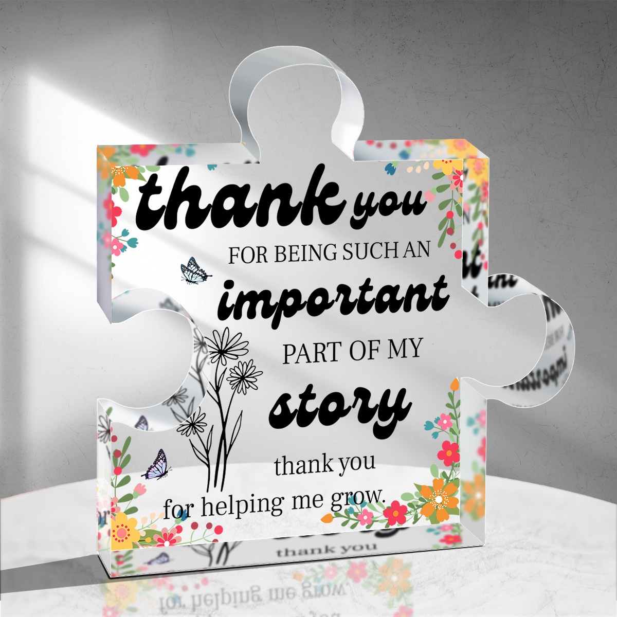 

1pc, Thank You Gifts For Teacher Appreciation Gifts Thank You Gift For Leader Boss Mentor Guidance Coach Mom Dad, Thank You Keepsake - Wedding Birthday Halloween Thanksgiving Christmas Day Gifts