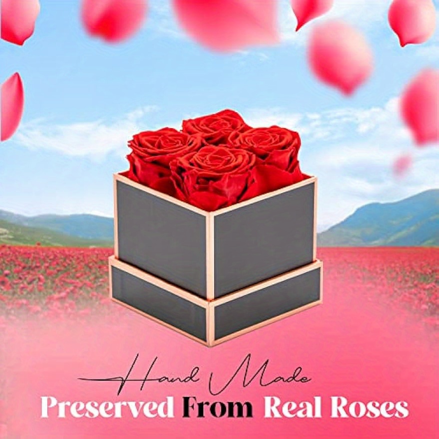 Forever Roses that last a year - Rosas preservadas para entrega, rosas  eternas en una caja, flores reales en una caja, flores para entrega
