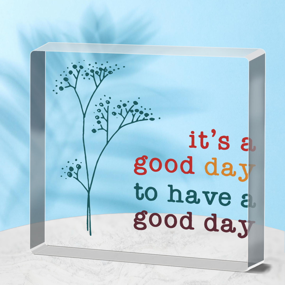 1pc, Positive Decor Gifts For Women, It's A Good Day Sign Inspirational  Encouragement Gifts For Friend Coworker, Positive Cheerful Mindset Gifts  For D