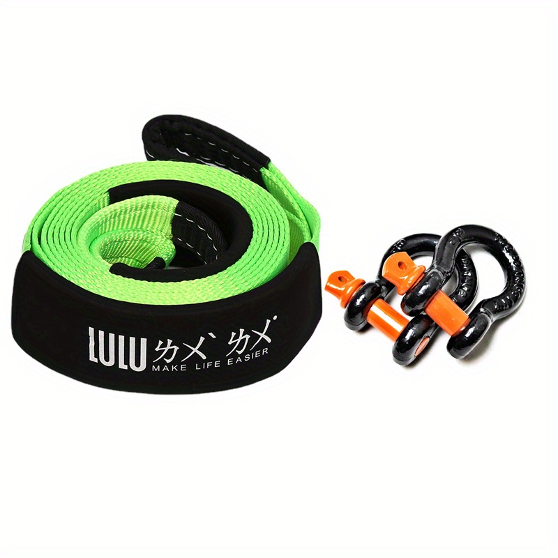 5 Ton Tow Ropes Heavy Duty 4 Meters Breakdown Tow Cable with 2
