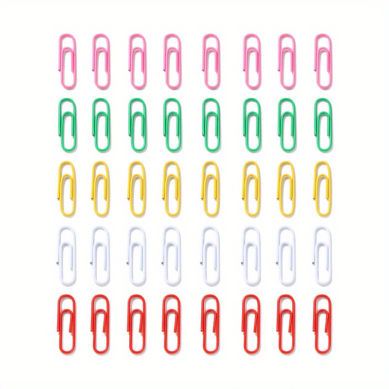 Random Color Bulk Color Paper Clips Student Office Supplies - Temu