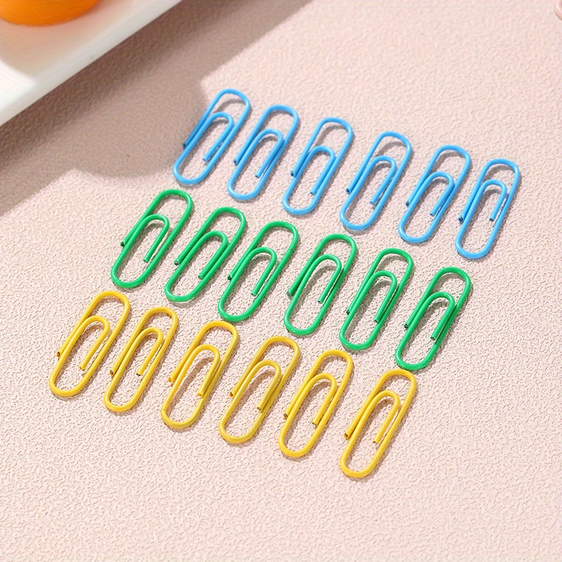 Random Color Bulk Color Paper Clips Student Office Supplies - Temu