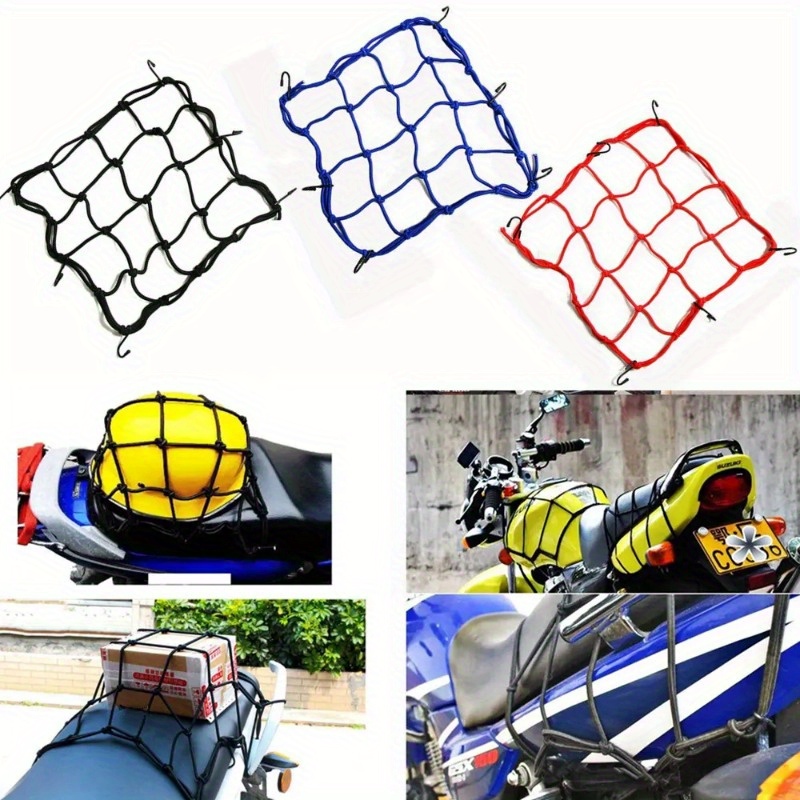 

Motorcycle Luggage Net Cover For Car Styling Trunk Fixing Net Mesh Rubber Elastic Web Bungee Motorcycle Bike Tank Accessories