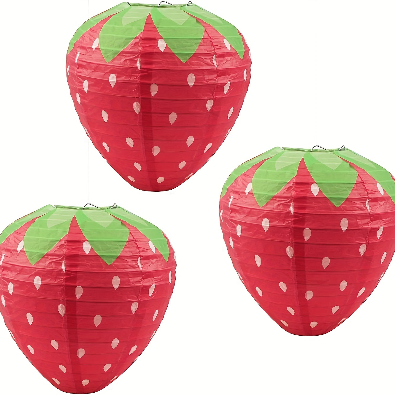 Small Strawberry Paper Lanterns Ornament Very Refreshing And - Temu