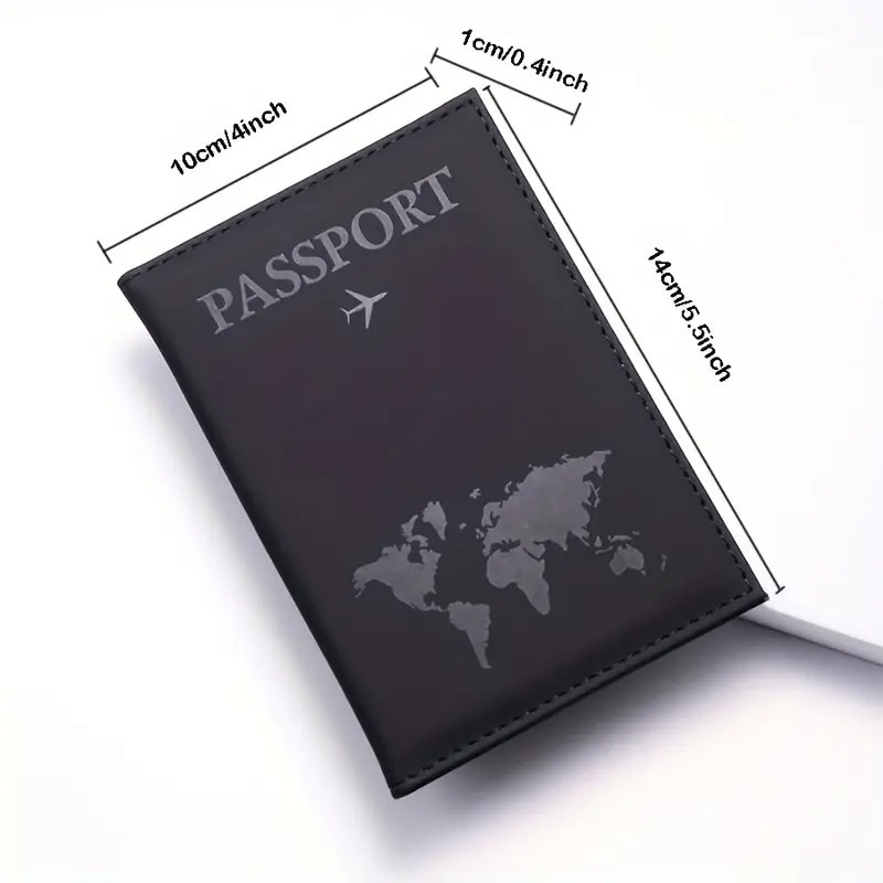 1 Soporte Para Pasaporte De Viaje Con Diseño De Avión A La Moda, Accesorios  De Viaje