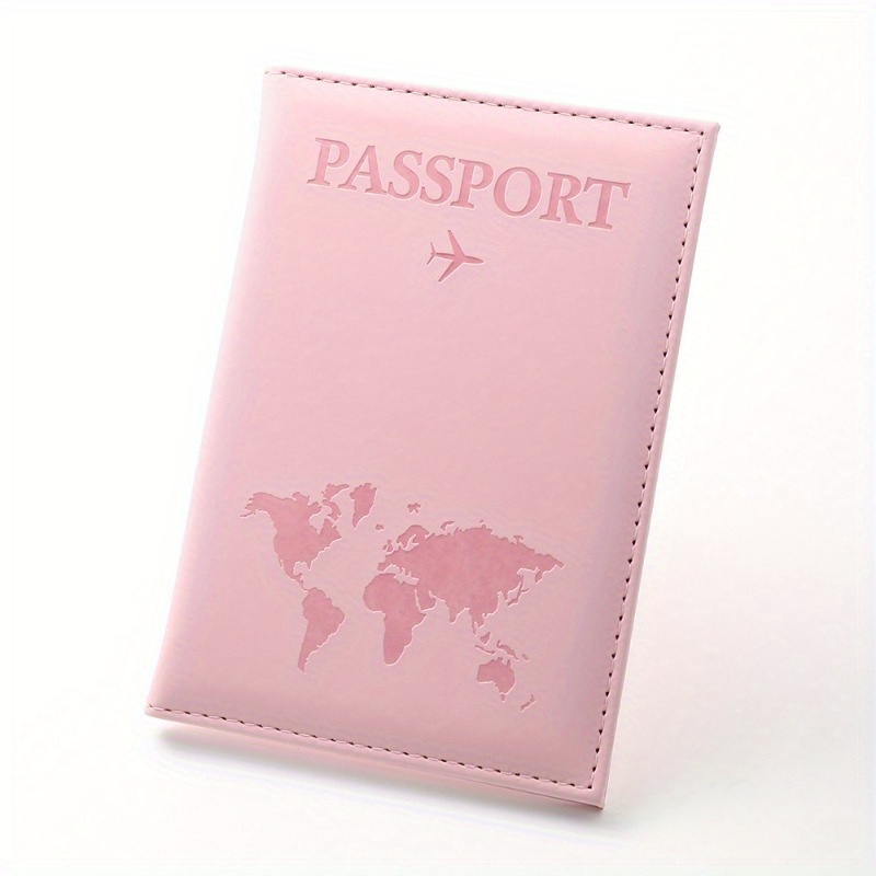 Funda Pasaporte Cuero Pu Practica Sencilla Diseño Unisex - Temu