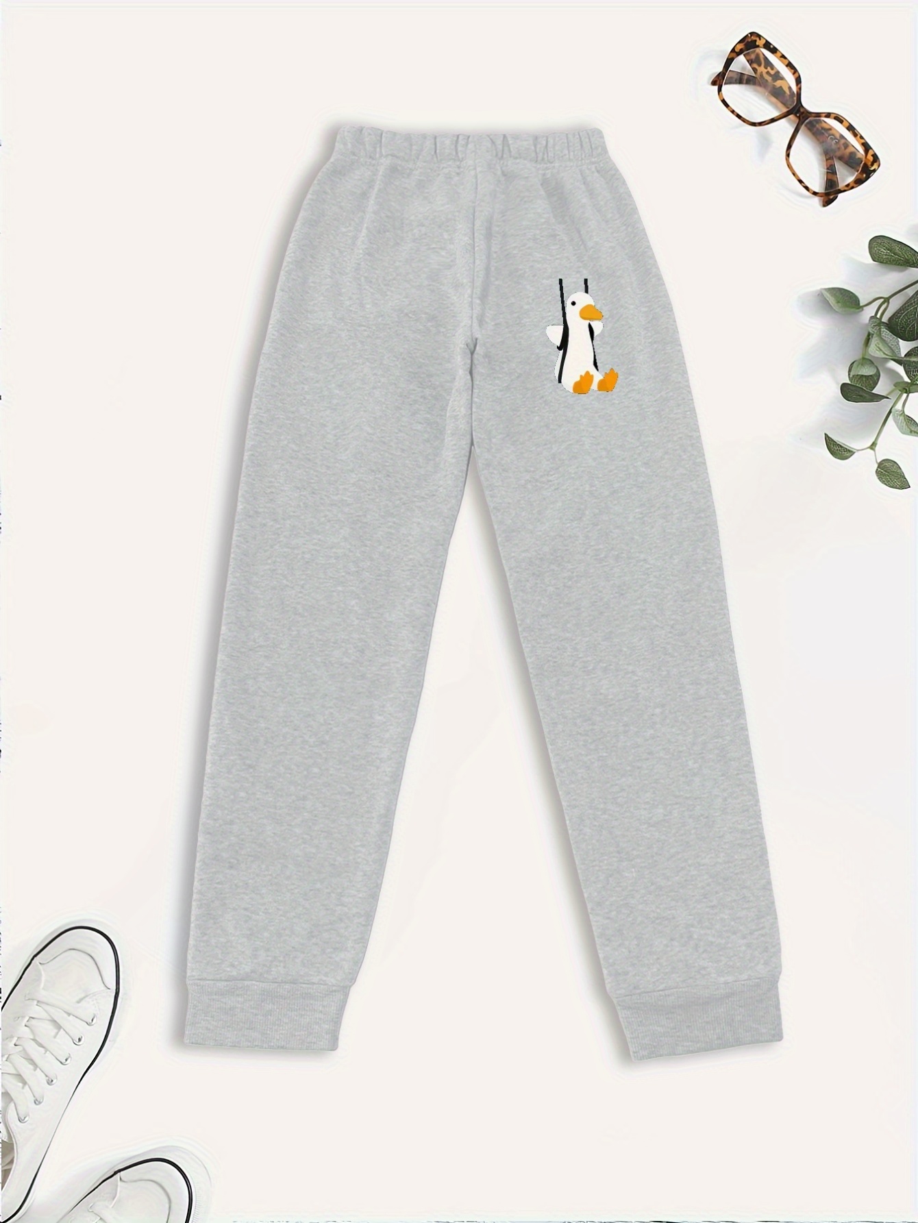 versatile grey sweatpants for kids, adorable, playful