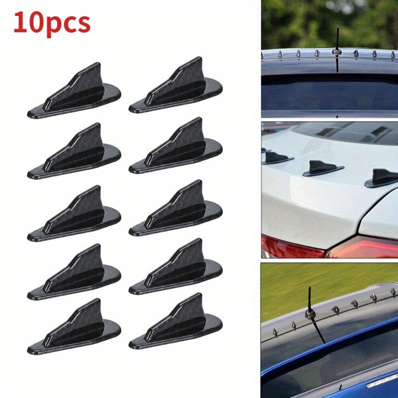 Universal Rear Roof Shark Fins Spoiler Wing Kit Car Roof - Temu