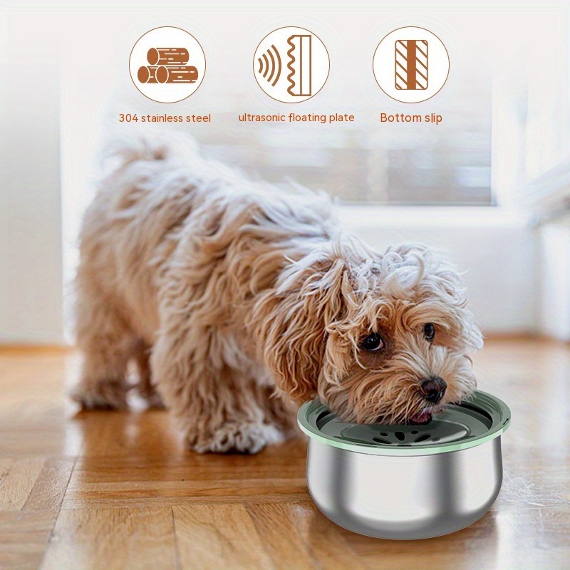 Stainless Steel Dog Water Feeder Large Capacity No Spill - Temu