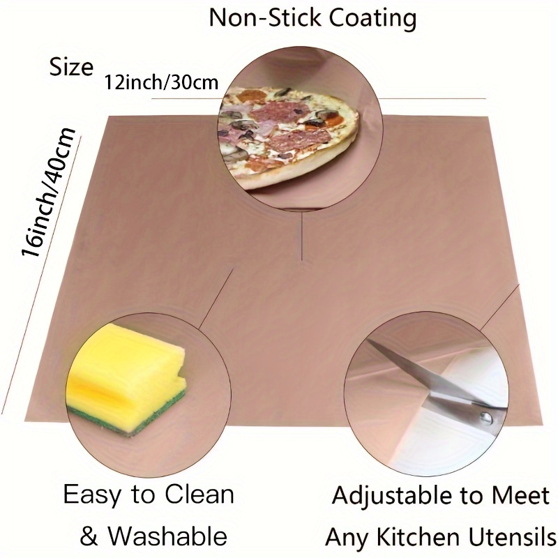 PTFE Non Stick Baking Tray Non-Stick Reusable Liner 18” x 26”