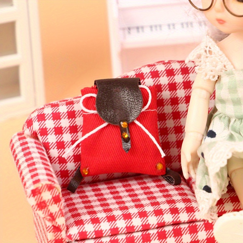 Mini Backpack Mini Doll Bag 1/6 Bjd Doll School Bag Doll House Decoration  Doll Accessories Children Gifts - Temu