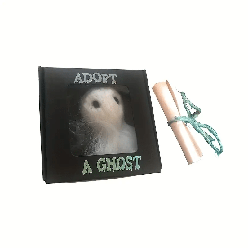 

Adopt A Ghost - 2024 New Super Cute Little Pocket Ghost With A Tiny Scroll, Mini Plush Stuffed Ghost Doll, Suitable For Ghost Stories, Spooky Movies, Festival Decoration Lovers