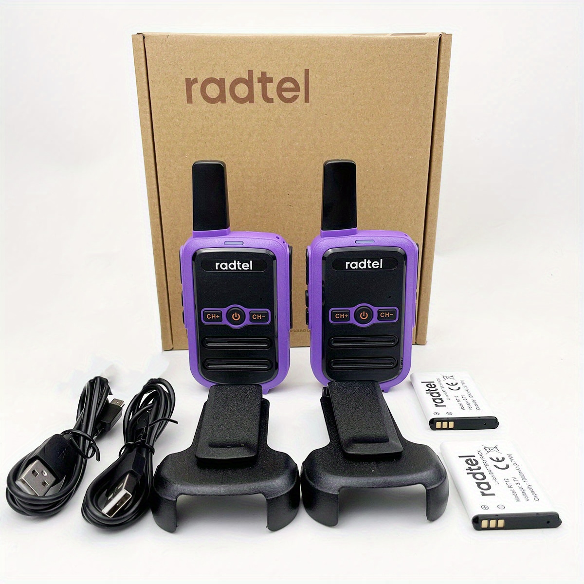 Radtel RT12 Rechargeable Walkie Talkies for Adults Long Range