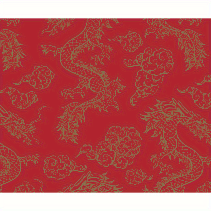 Wrapping Paper Chinese Style Festive Gift Retro Red Wrapping - Temu