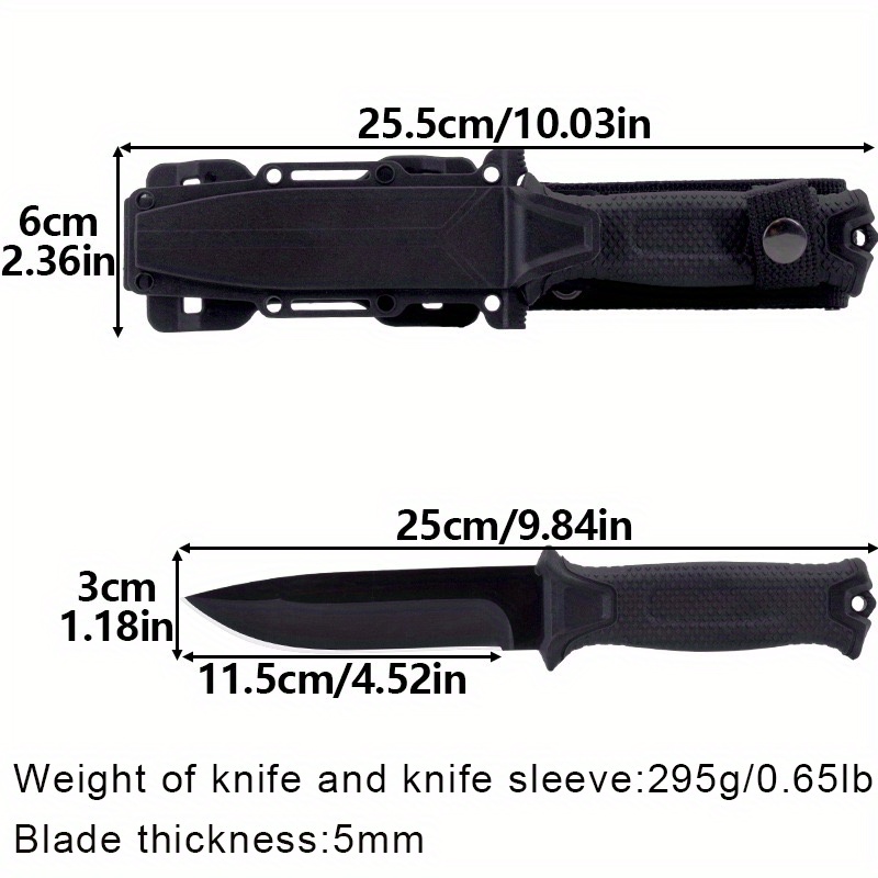 Buy Fixed Blade Bush Knife With Horizontal Belt Sheath