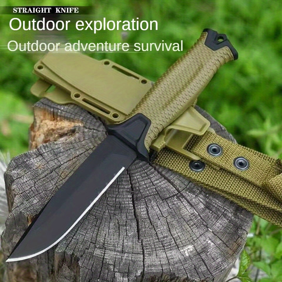  UMF Fixed Blade Knives with Sheath large Hunting Knife Full  Tang Bushcraft Knives Skinning Knife Deer Hunting Knives, Big Camping  Outdoor (b-red) : Sports & Outdoors