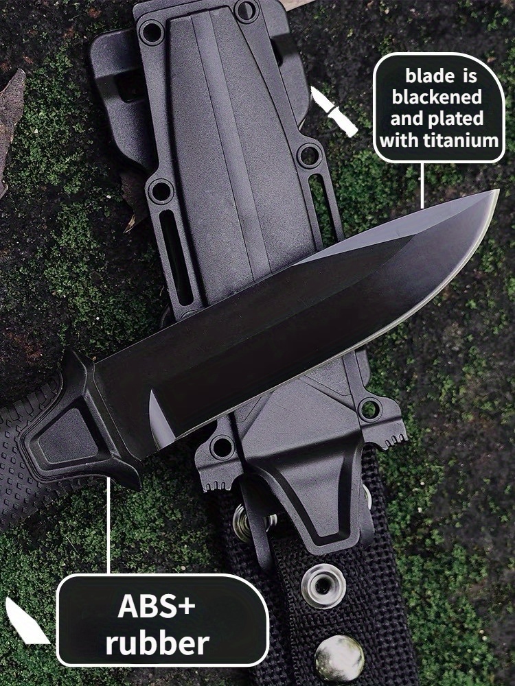  UMF Fixed Blade Knives with Sheath large Hunting Knife Full  Tang Bushcraft Knives Skinning Knife Deer Hunting Knives, Big Camping  Outdoor (b-red) : Sports & Outdoors