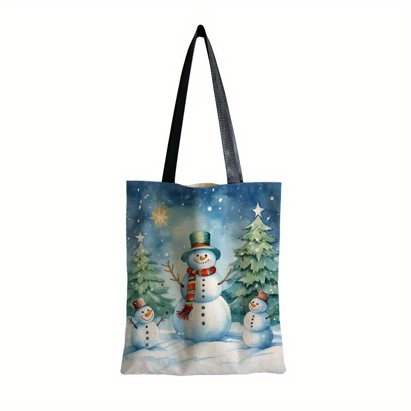 Rainbow Moonlit Yeti or Abominable Snowman Tote Bag Eco Friendly Tote Bag  Shopping Bag 