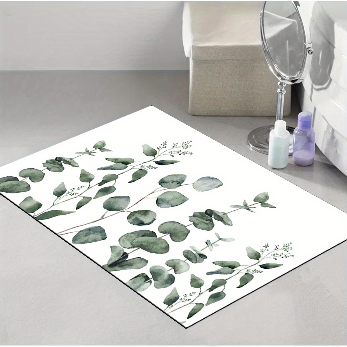Creative Leaf Print Door Mat, Comfortable Non-slip, Anti-fouling