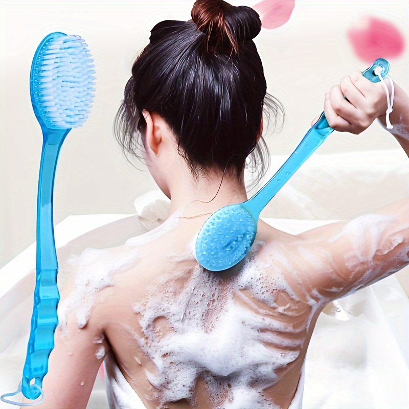 Shower Brush Silicone Bath Body Brush Back Scrubber For - Temu